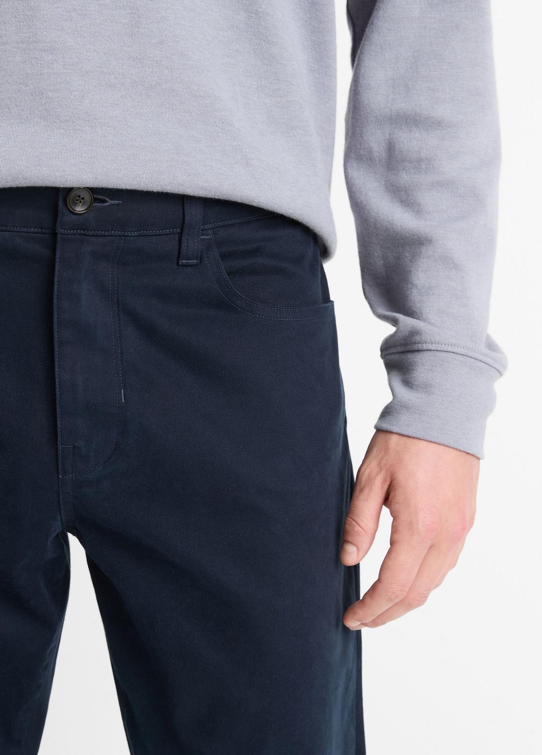 VINCE Smart Buy - Dylan Slim 5-Pocket Peached Stretch-Cotton Pant in Trousers