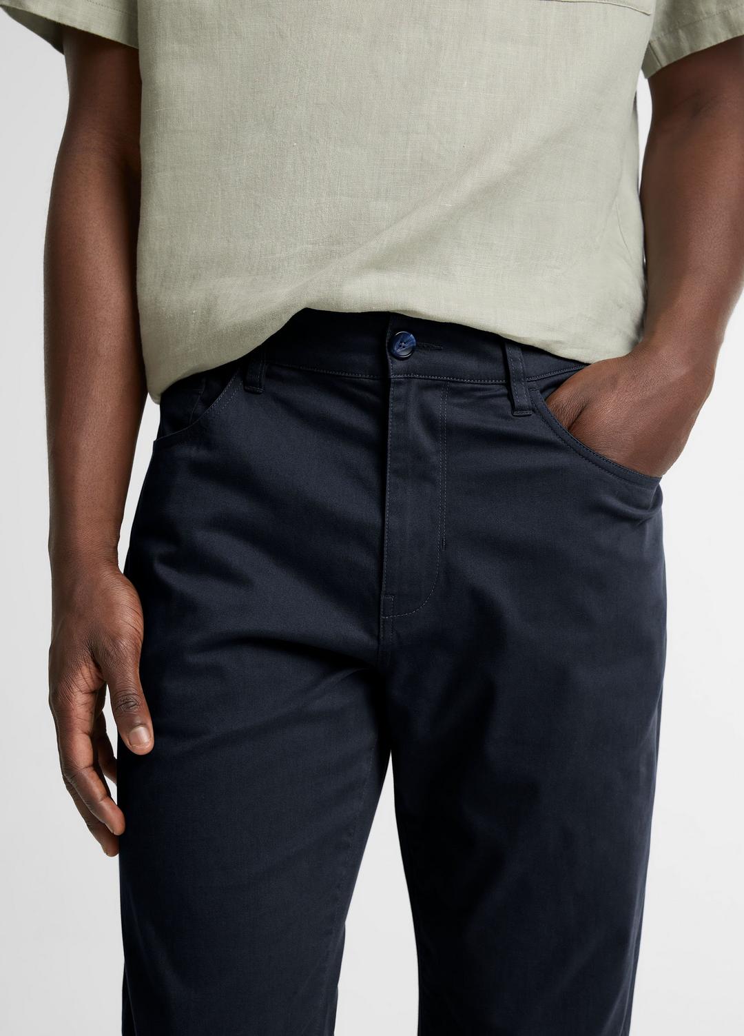 VINCE Discount - Dylan Slim 5-Pocket Cotton Sateen Pant in Trousers