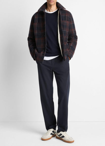 VINCE Exclusive - Sherpa-Lined Plaid Shirt Jacket in Shirt Jackets