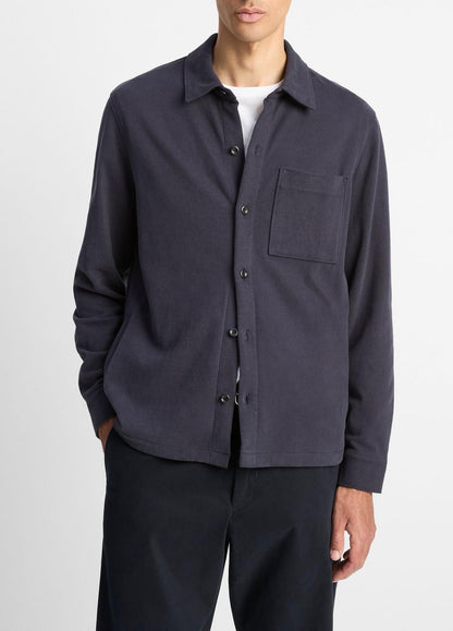 VINCE Popular - Heavy Sueded Cotton Shirt Jacket in Shirt Jackets