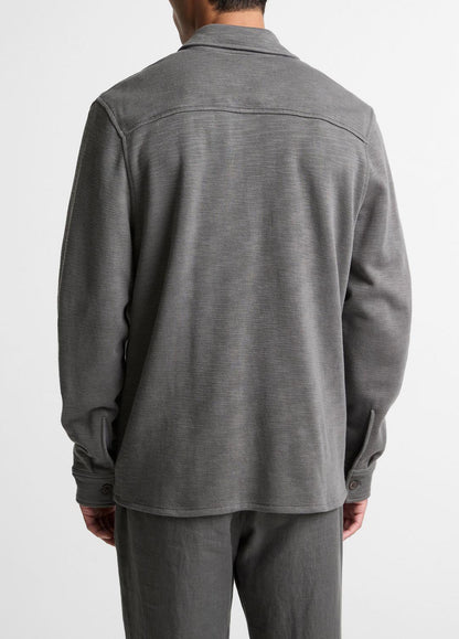 VINCE Hot Sale - Double-Slub Cotton-Blend Shirt Jacket in Jackets
