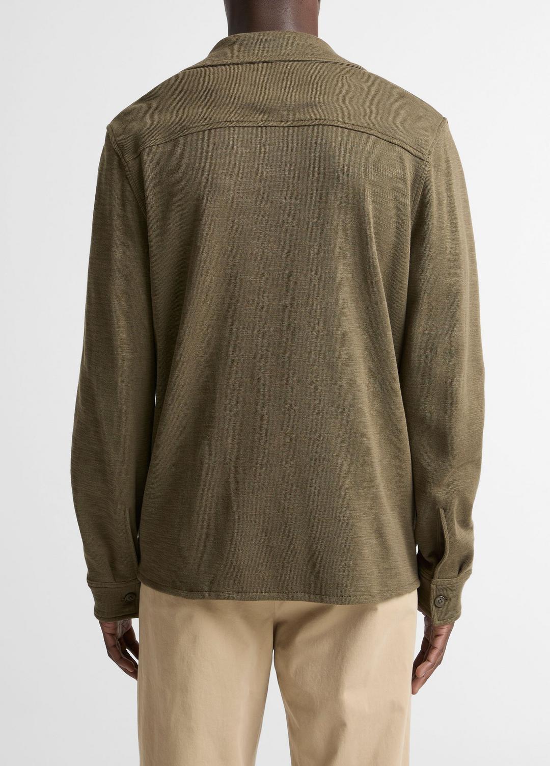 VINCE Featured - Double-Slub Cotton-Blend Shirt Jacket in Jackets