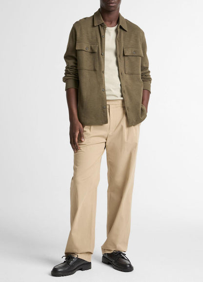 VINCE Featured - Double-Slub Cotton-Blend Shirt Jacket in Jackets