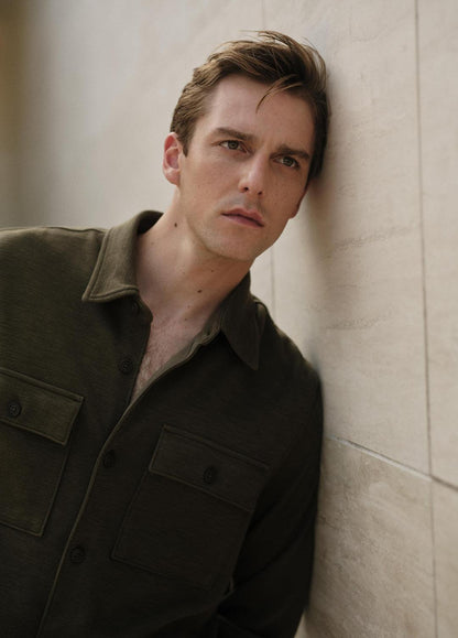 VINCE Featured - Double-Slub Cotton-Blend Shirt Jacket in Jackets