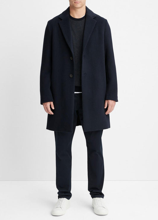 VINCE Premium - Classic Italian Wool-Blend Coat in Jackets & Outerwear