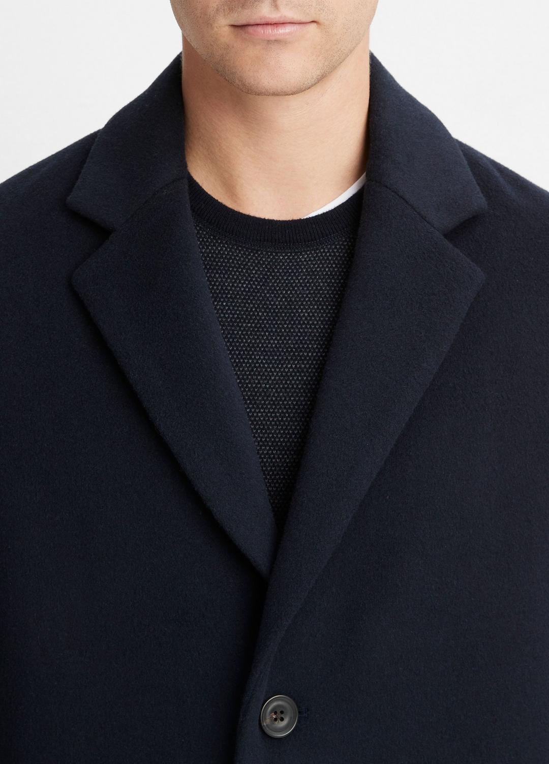 VINCE Premium - Classic Italian Wool-Blend Coat in Jackets & Outerwear