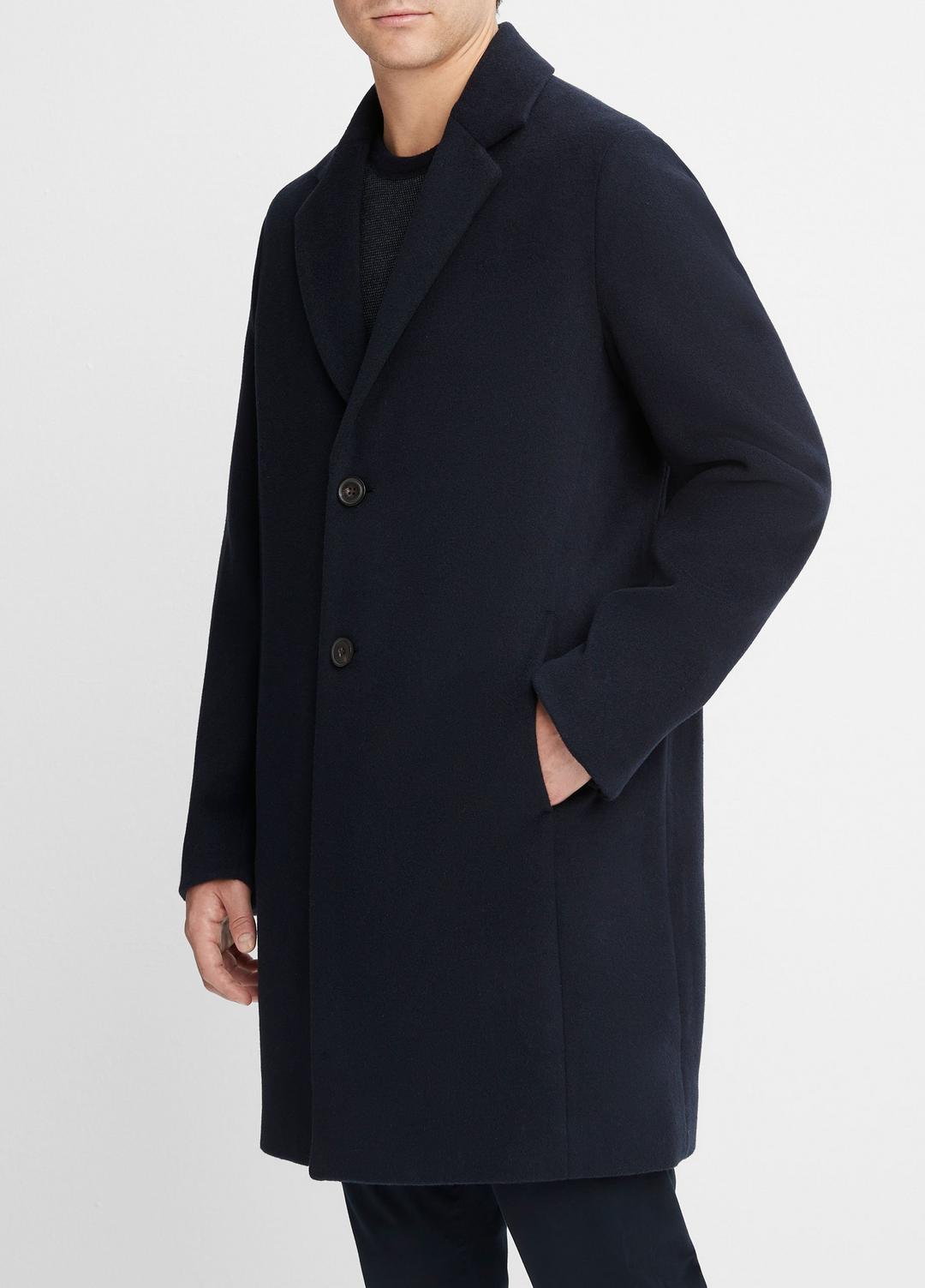 VINCE Premium - Classic Italian Wool-Blend Coat in Jackets & Outerwear