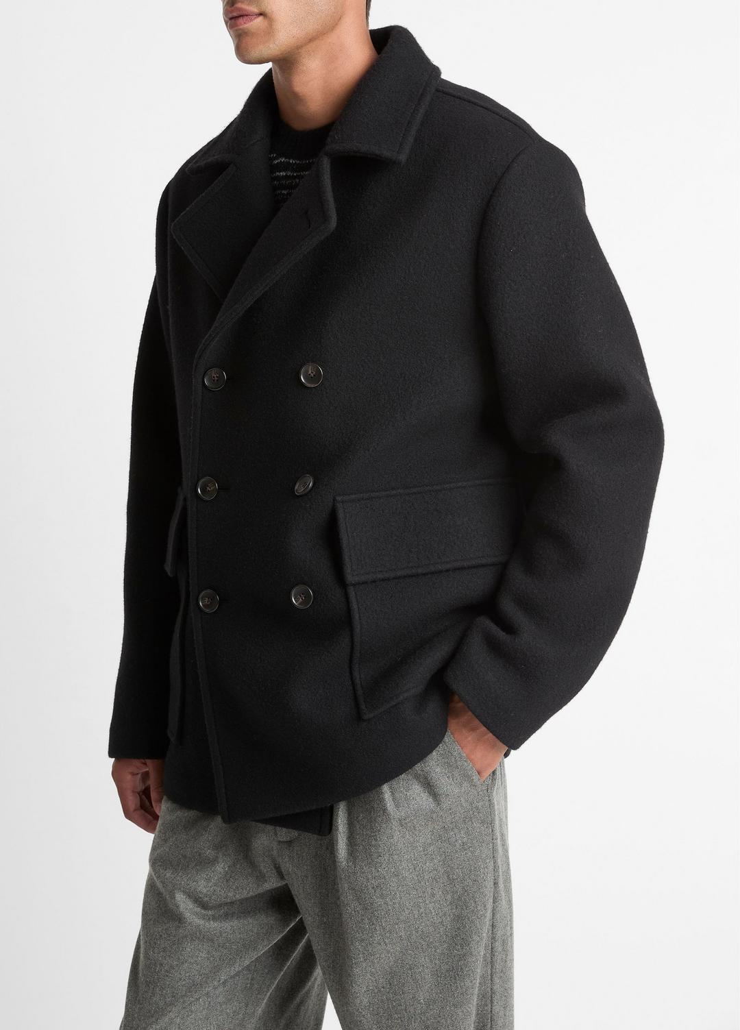 VINCE Signature - Italian Wool-Blend Peacoat in Coats