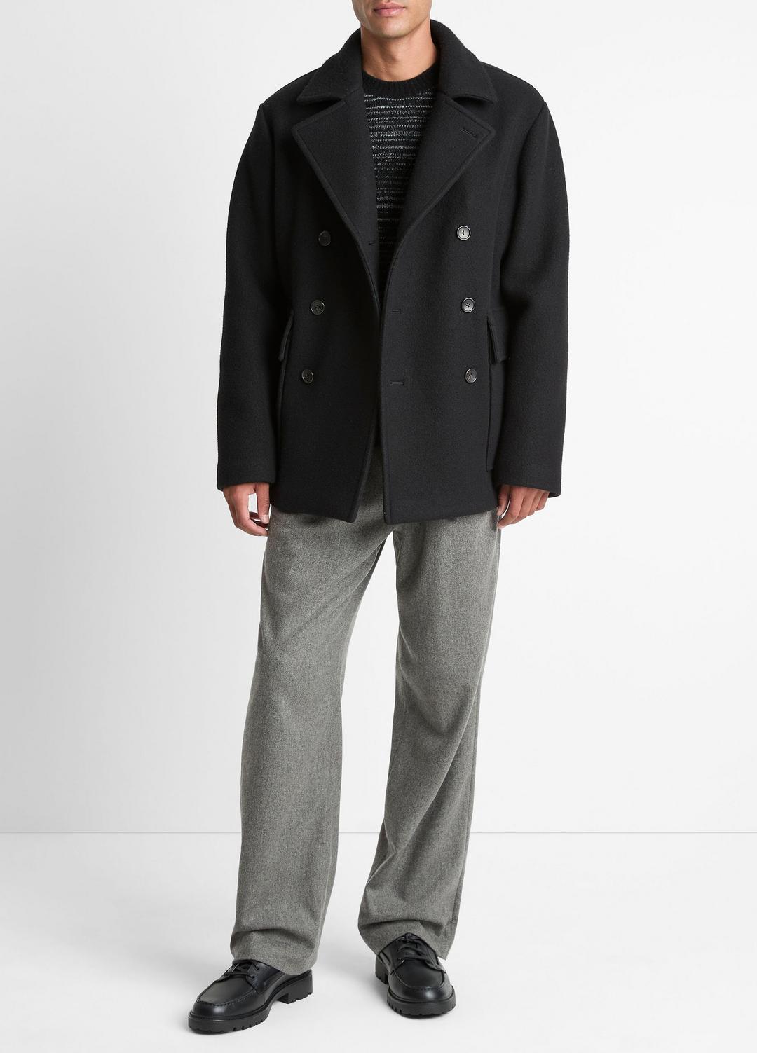 VINCE Signature - Italian Wool-Blend Peacoat in Coats