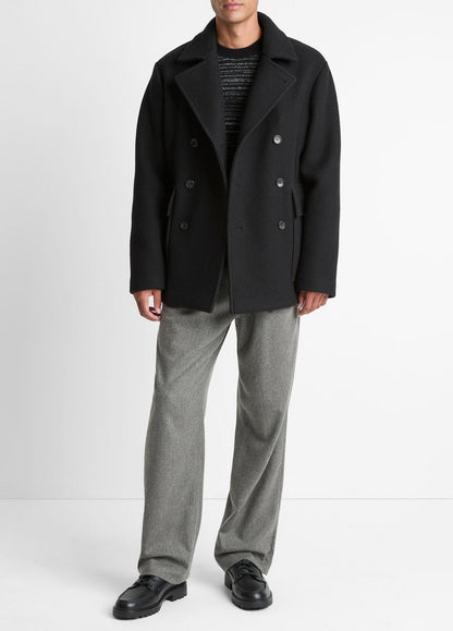 VINCE Signature - Italian Wool-Blend Peacoat in Coats