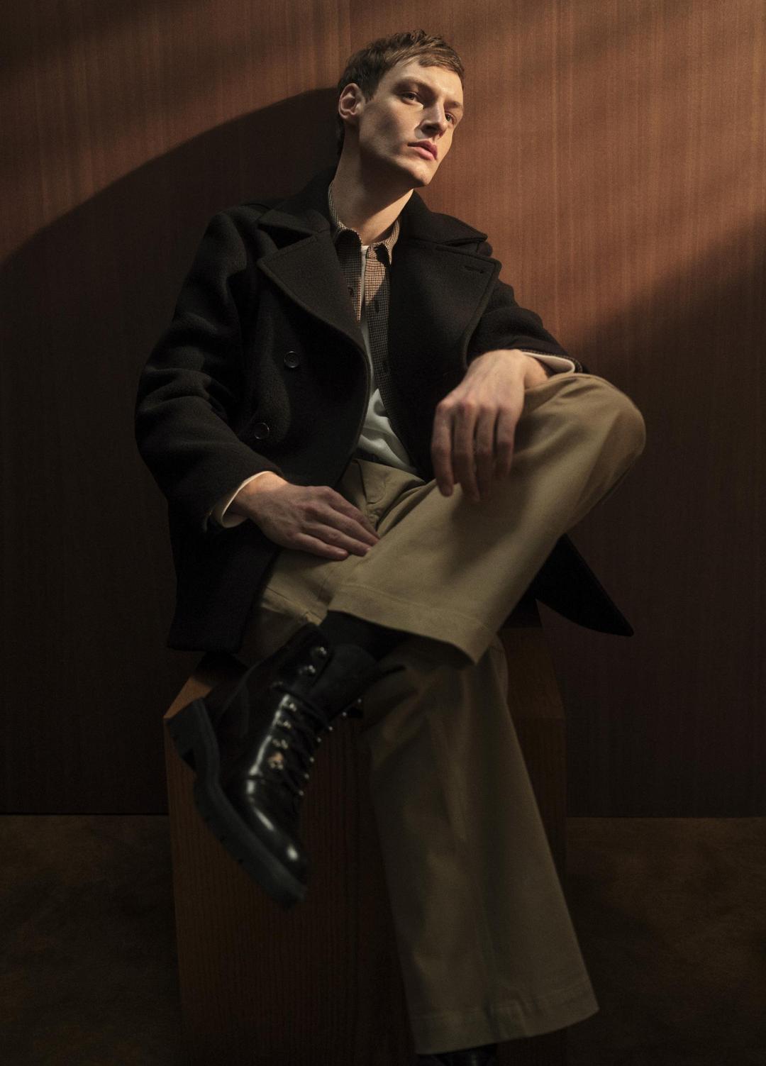 VINCE Signature - Italian Wool-Blend Peacoat in Coats
