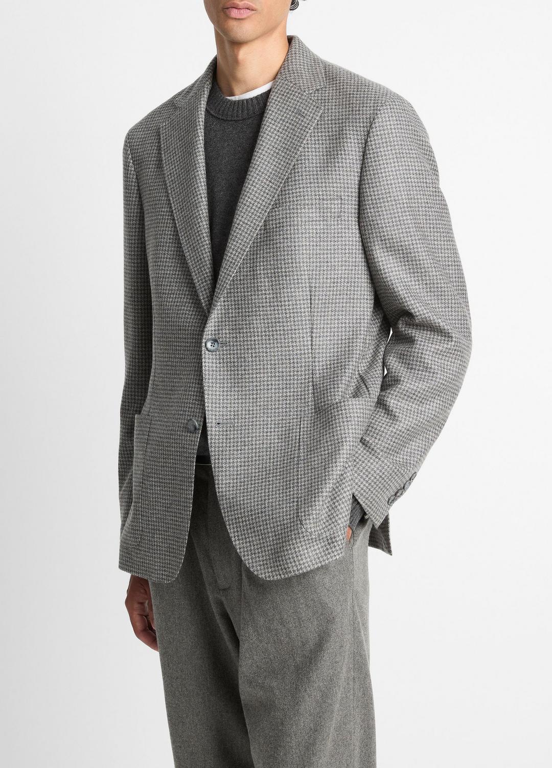 VINCE New - Houndstooth Cashmere Relaxed Sport Coat in Blazers