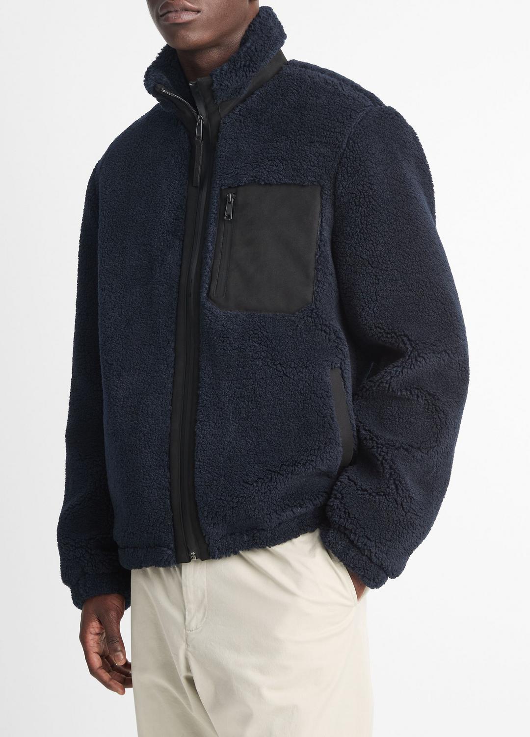 VINCE Smart Buy - Sherpa Zip Jacket in Jackets
