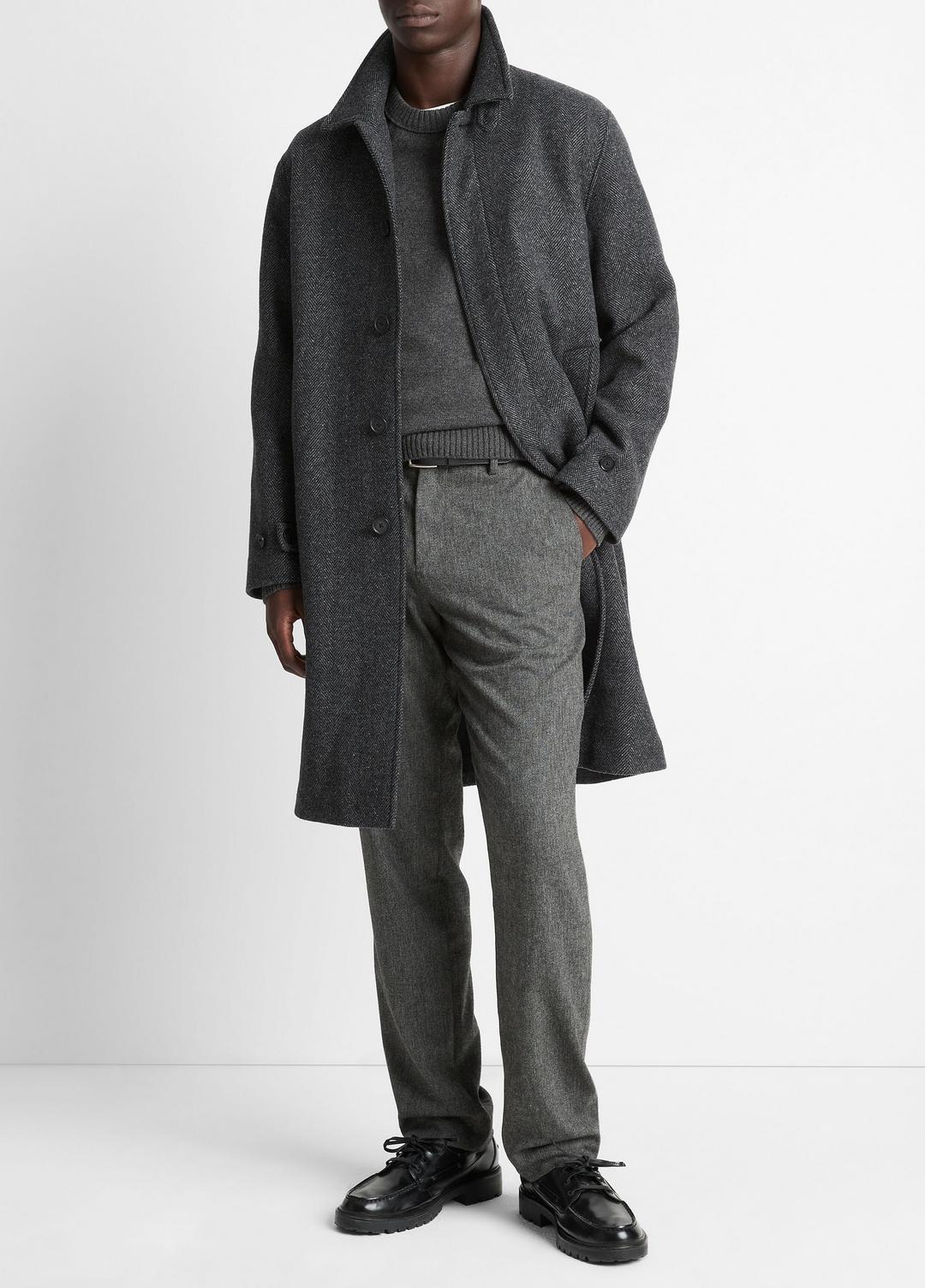 VINCE Customer Favorite - Italian Wool-Blend Balmacaan Coat in Coats