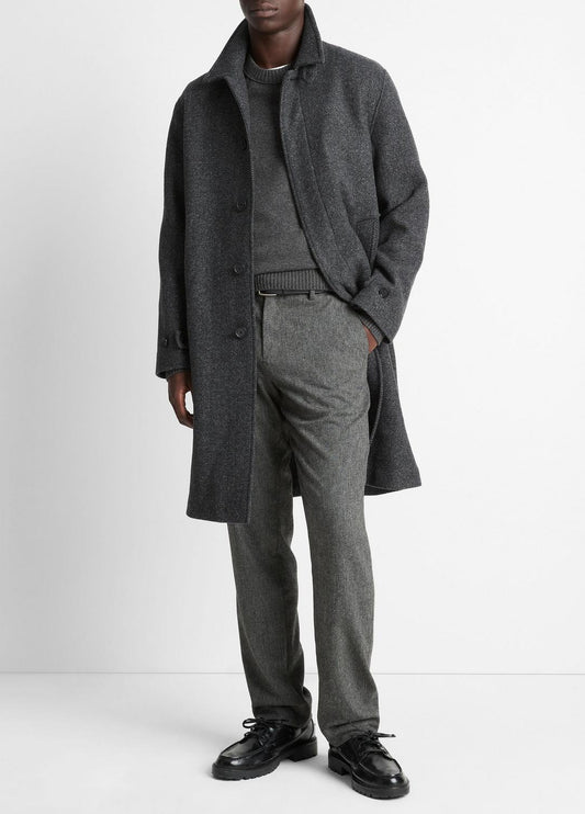 VINCE Customer Favorite - Italian Wool-Blend Balmacaan Coat in Coats