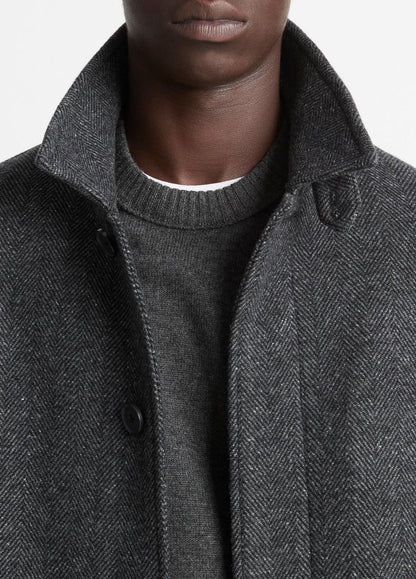 VINCE Customer Favorite - Italian Wool-Blend Balmacaan Coat in Coats