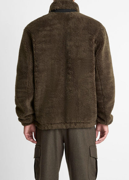 VINCE Discount - Sherpa Zip Jacket in Jackets