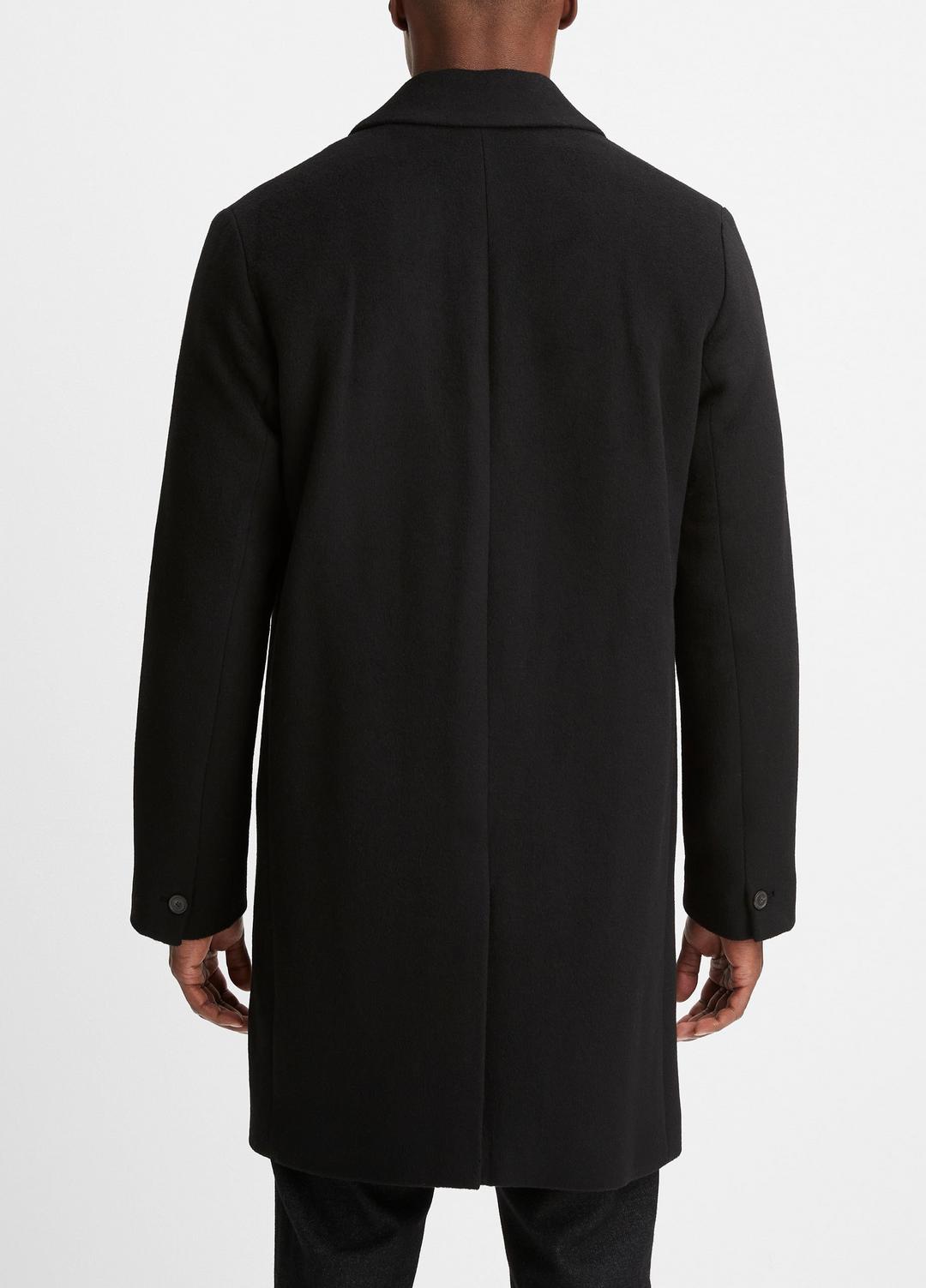 VINCE Special Offer - Classic Italian Wool-Blend Coat in Jackets & Outerwear