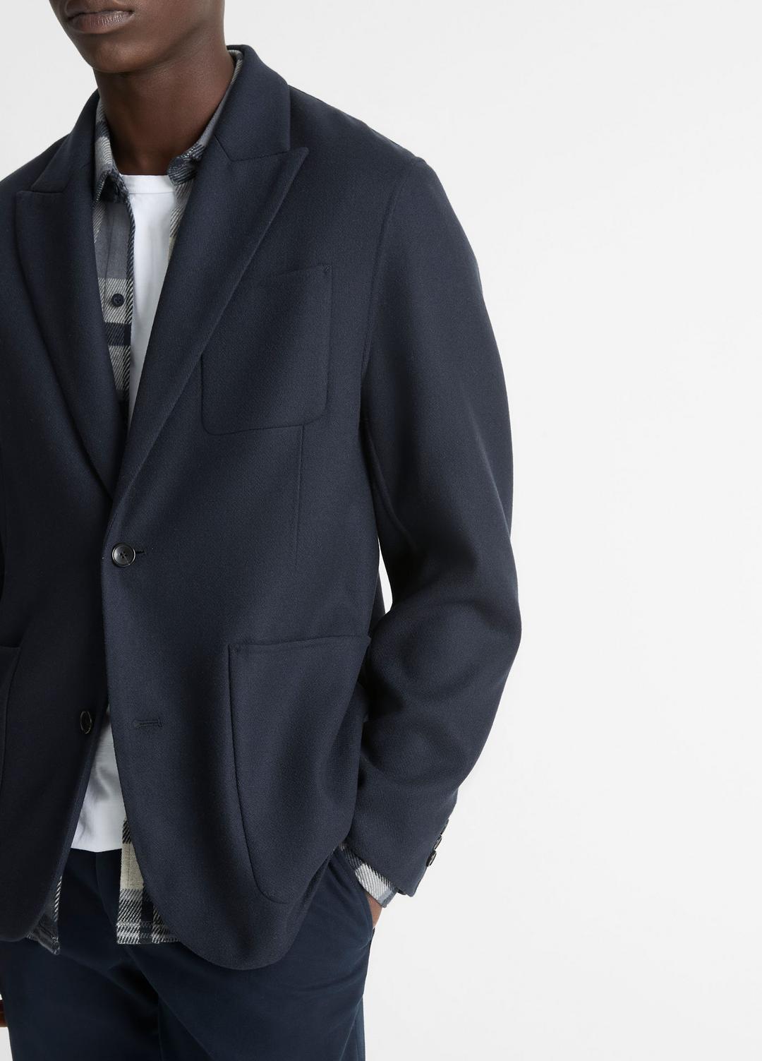 VINCE Quality - Italian Splittable Wool-Blend Blazer in Jackets & Outerwear