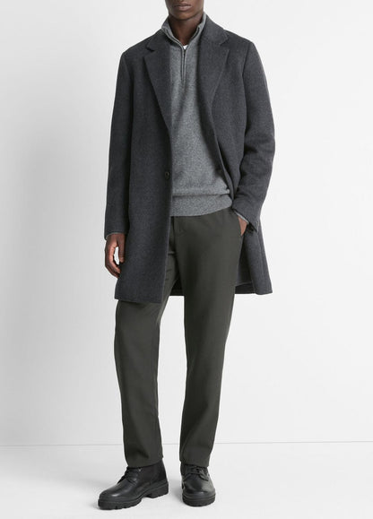 VINCE Latest - Classic Italian Wool-Blend Coat in Jackets & Outerwear