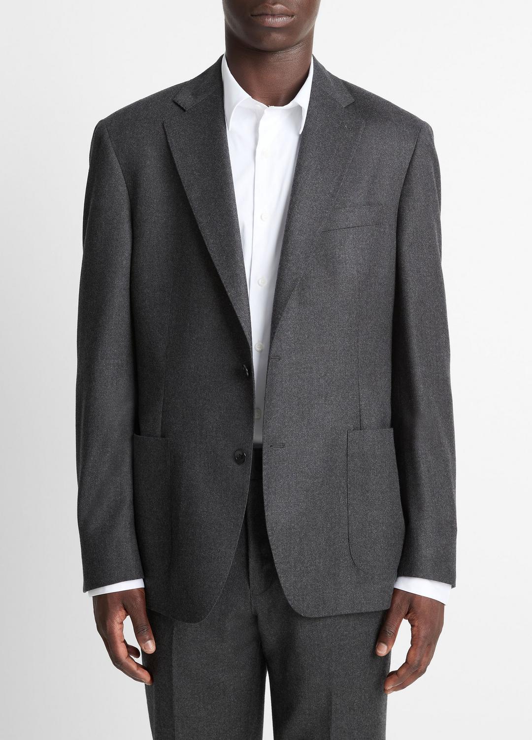 VINCE Latest - Wool-Silk Flannel Relaxed Sport Coat in Blazers