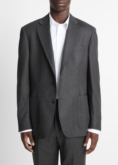 VINCE Latest - Wool-Silk Flannel Relaxed Sport Coat in Blazers
