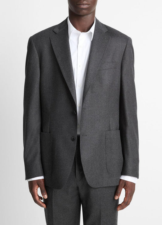 VINCE Latest - Wool-Silk Flannel Relaxed Sport Coat in Blazers