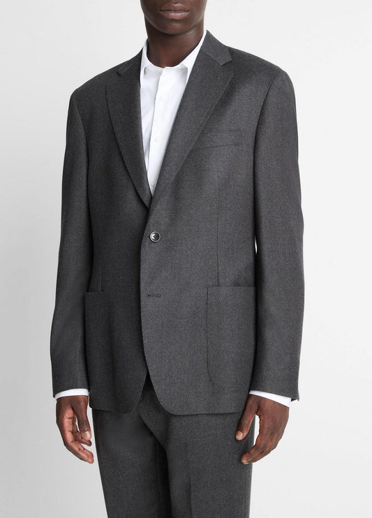 VINCE Latest - Wool-Silk Flannel Relaxed Sport Coat in Blazers