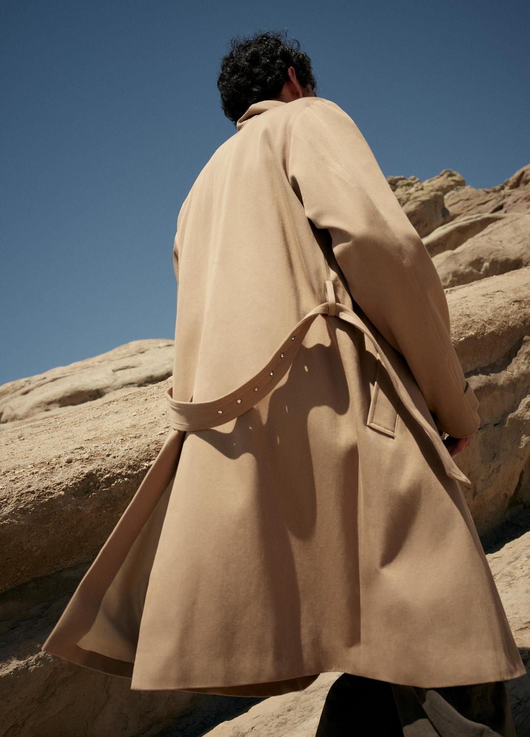 VINCE Latest - Italian Cotton Double-Breasted Trench Coat in Coats