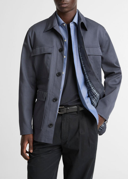 VINCE Customer Favorite - Brushed Cotton Twill Chore Coat in Coats