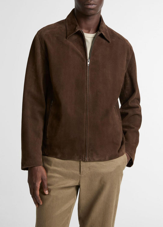 VINCE Best Seller - Suede Moto Jacket in Jackets