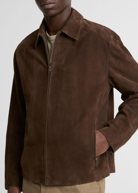 VINCE Best Seller - Suede Moto Jacket in Jackets