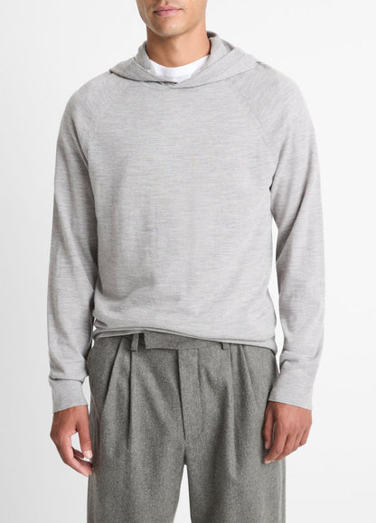 VINCE Signature - Featherweight Merino Wool-Cashmere Hoodie in Sweatshirts & Hoodies