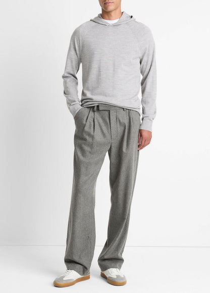 VINCE Signature - Featherweight Merino Wool-Cashmere Hoodie in Sweatshirts & Hoodies