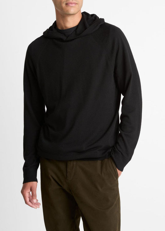 VINCE Essential - Featherweight Merino Wool-Cashmere Hoodie in Sweatshirts & Hoodies