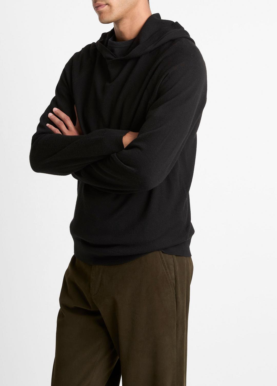 VINCE Essential - Featherweight Merino Wool-Cashmere Hoodie in Sweatshirts & Hoodies