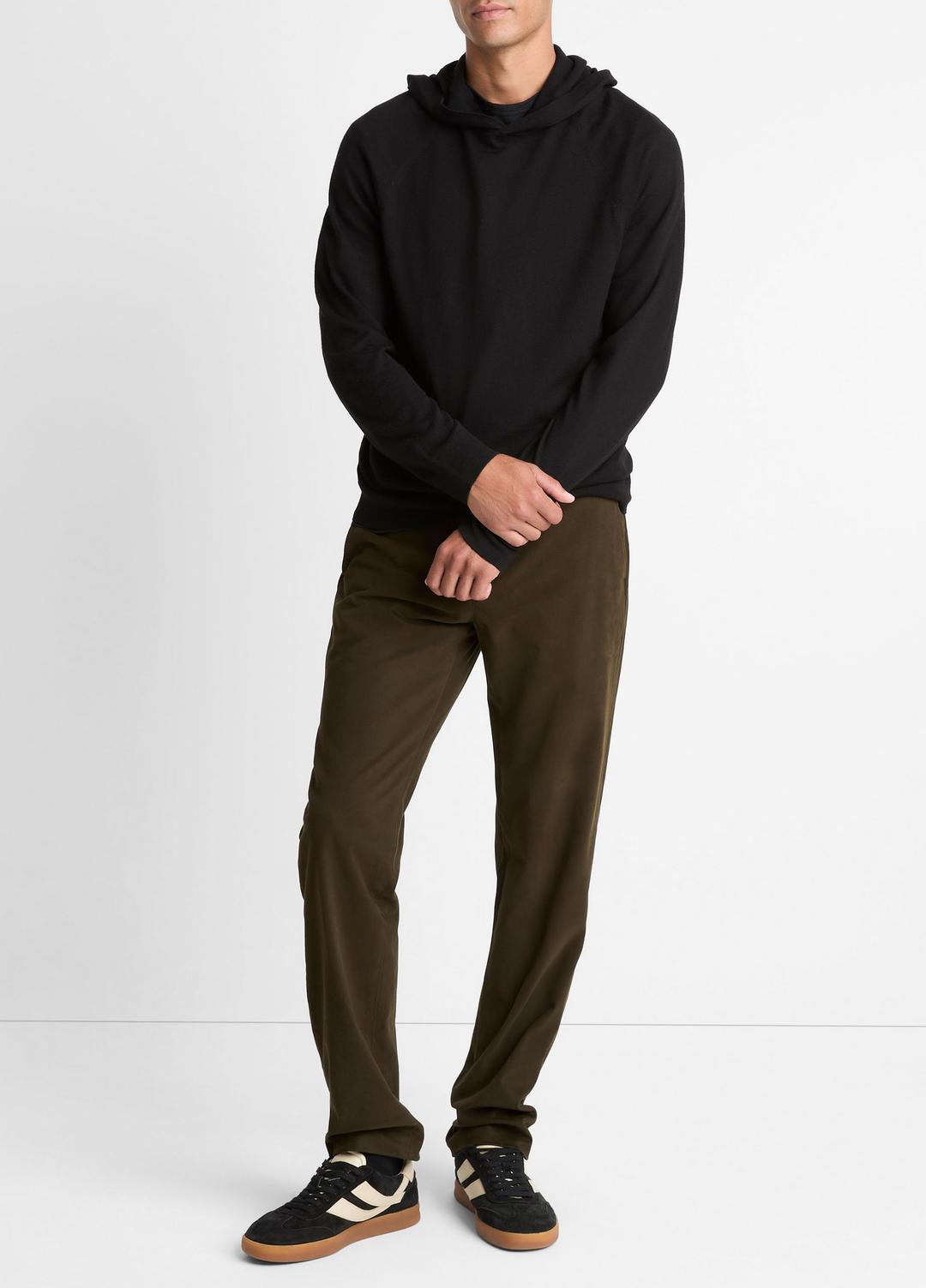 VINCE Essential - Featherweight Merino Wool-Cashmere Hoodie in Sweatshirts & Hoodies