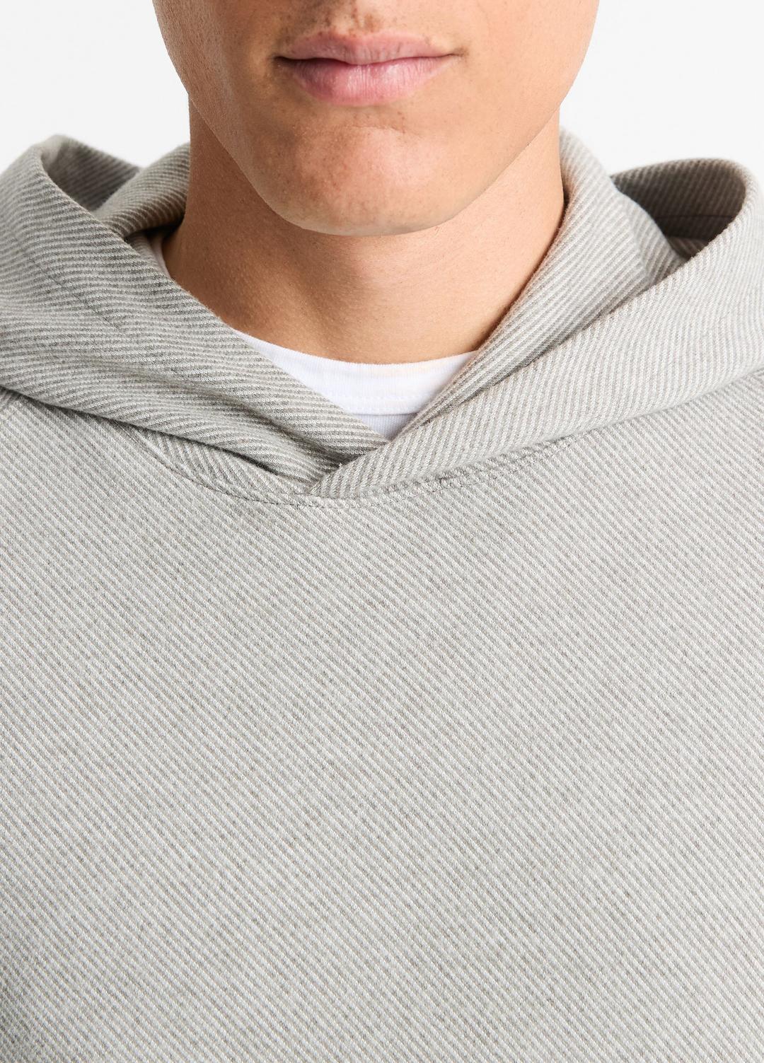VINCE Classic - Broken Twill Pullover Hoodie in Sweatshirts & Hoodies