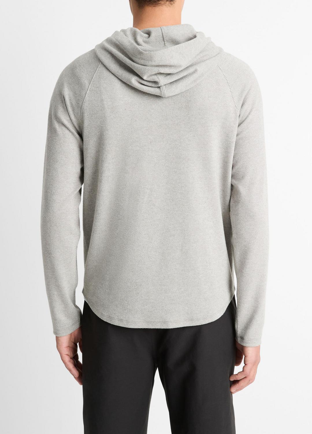 VINCE Classic - Broken Twill Pullover Hoodie in Sweatshirts & Hoodies