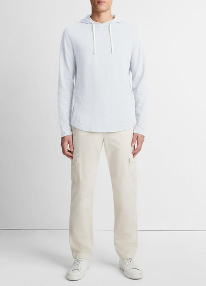 VINCE Everyday - Textured Cotton Hoodie in Sweatshirts & Hoodies