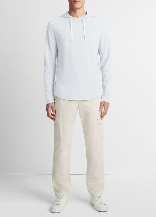 VINCE Everyday - Textured Cotton Hoodie in Sweatshirts & Hoodies