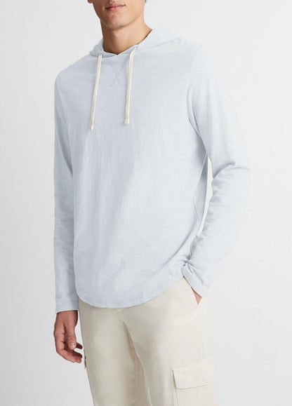 VINCE Everyday - Textured Cotton Hoodie in Sweatshirts & Hoodies