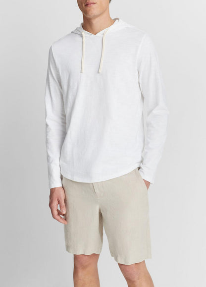 VINCE Everyday - Textured Cotton Hoodie in Sweatshirts & Hoodies