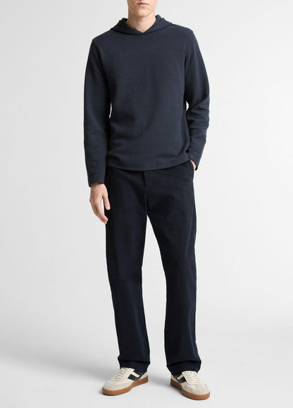 VINCE Value - Variegated Stripe Double-Face Cotton-Blend Hoodie in Sweatshirts & Hoodies