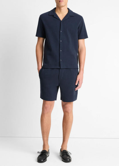 VINCE Classic - Cotton Bouclé Pull-On Short in Shorts