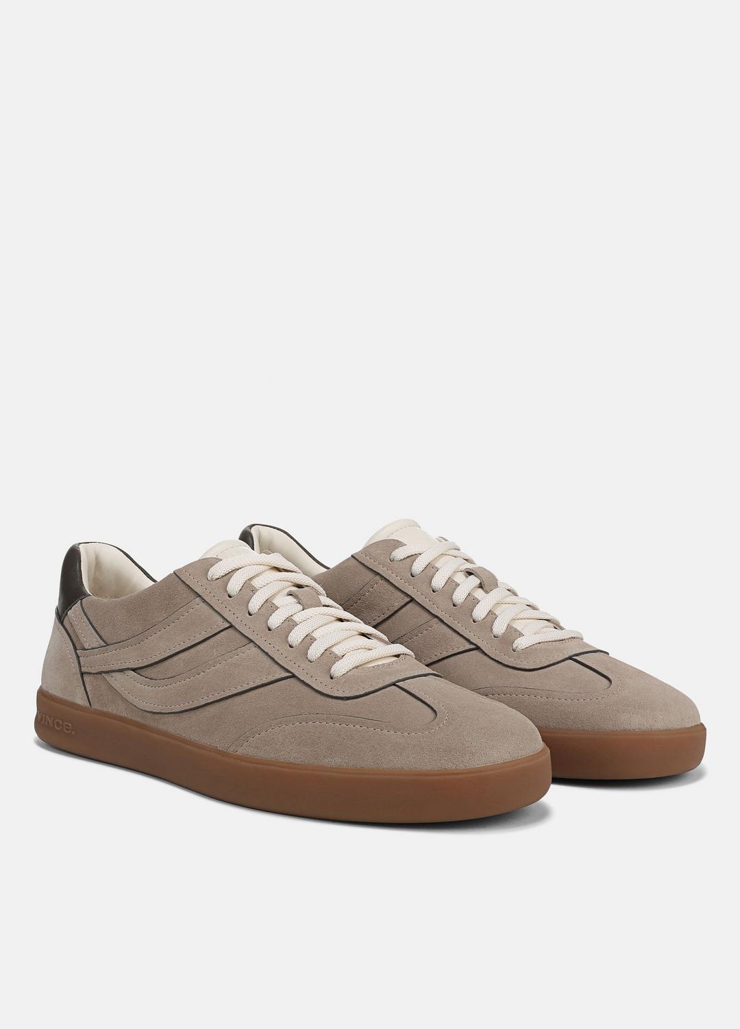 VINCE Top Pick - Oasis Contrast-Edge Suede & Leather Sneaker in Sneakers