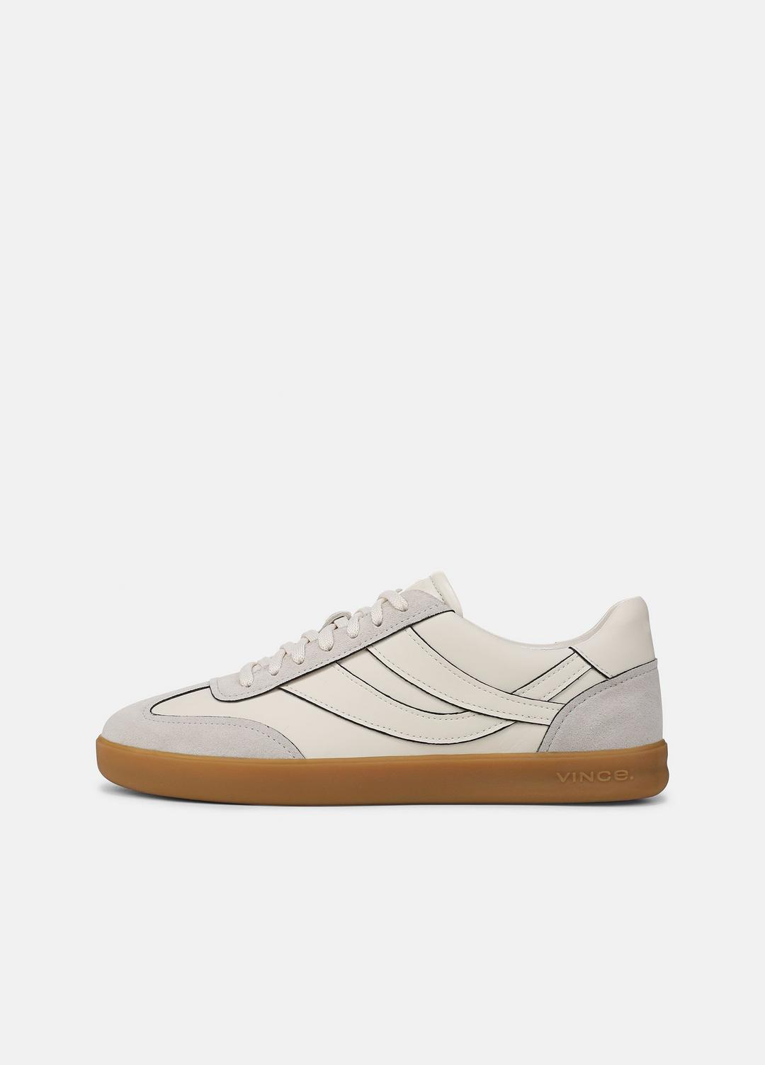 VINCE Everyday - Oasis Contrast-Edge Leather & Suede Sneaker in Sneakers