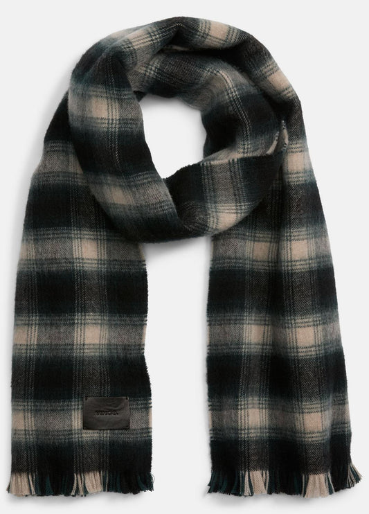 VINCE Everyday - Brushed Plaid Wool Scarf in Scarves & Hats