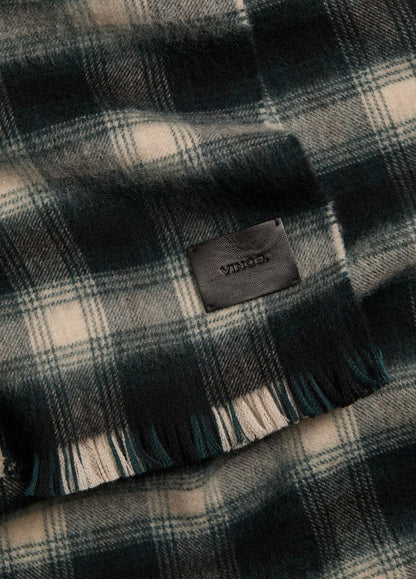 VINCE Everyday - Brushed Plaid Wool Scarf in Scarves & Hats