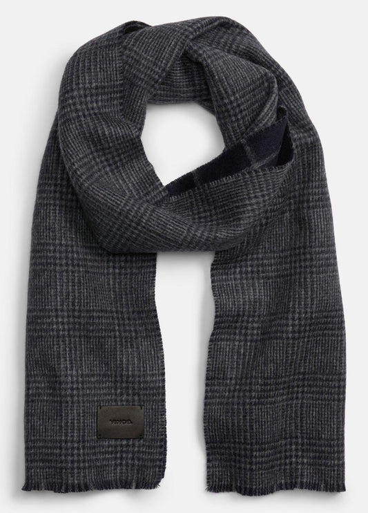 VINCE Trusted - Double-Face Plaid Wool-Cashmere Scarf in Scarves & Hats
